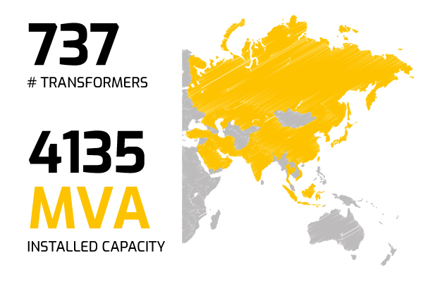 Specialtrasfo presence in Asia